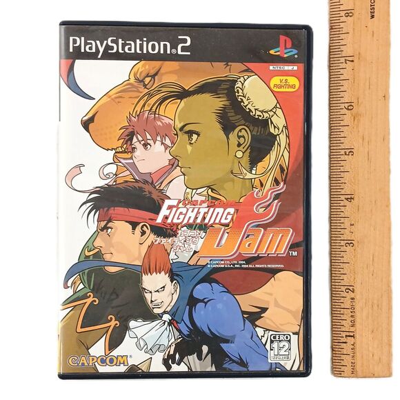 Sony Playstation 2 Capcom Fighting Jam PS2 Video Game Japan CIB w/ Manual - Picture 11 of 12